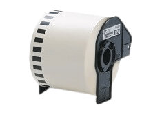 Brother DK44205 62 mm x 30 m Svart text / Vit tejp kompatibel (DK-44205)