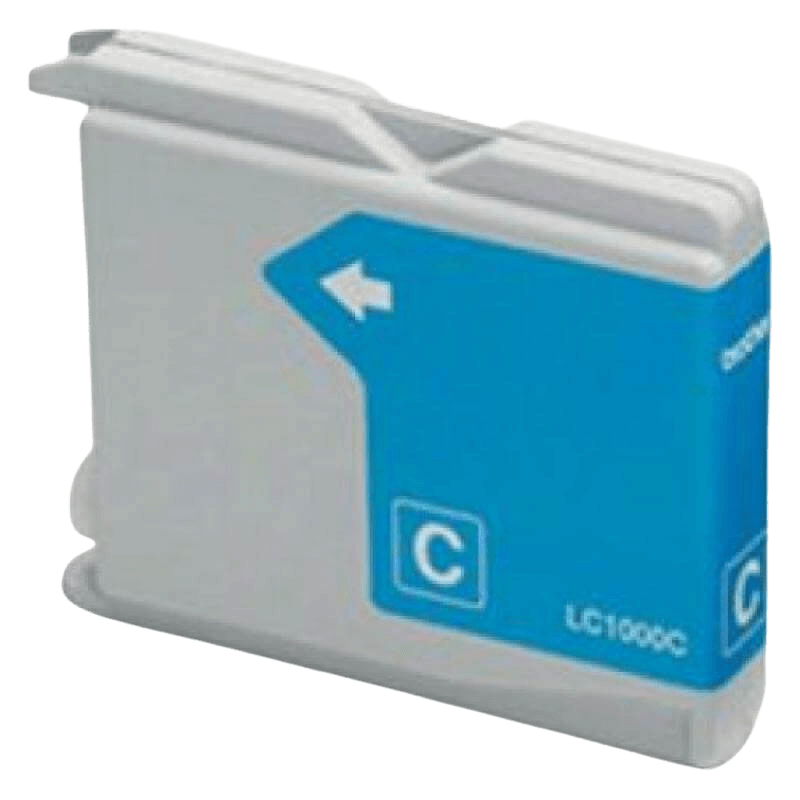 Brother LC1000C cyan kompatibel bläckpatron 12 ml. (LC-1000C)