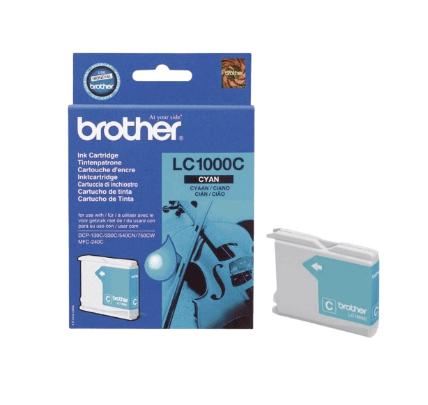 Brother LC1000C cyan original bläckpatron 400 sidor (LC-1000C)