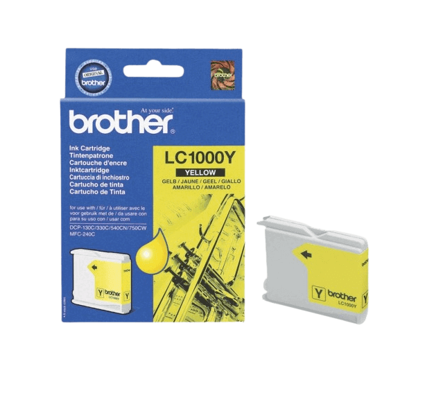 Brother LC1000Y gul original bläckpatron 400 sidor (LC-1000Y)