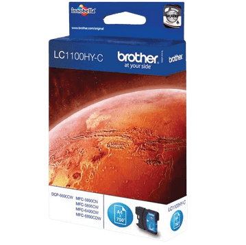 Brother LC1100HYC XL cyan original bläckpatron 700 sidor (LC-1100HYC)
