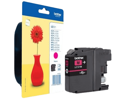 Brother LC121M magenta original bläckpatron 300 sidor (LC-121M)