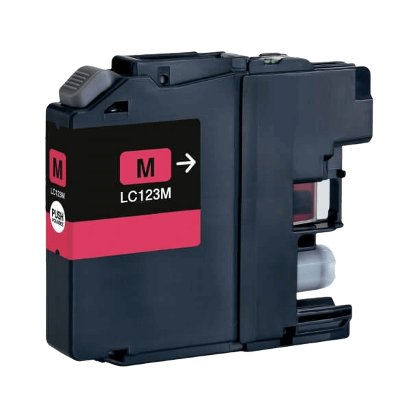 Brother LC123M magenta kompatibel bläckpatron 600 sidor (LC-123M)