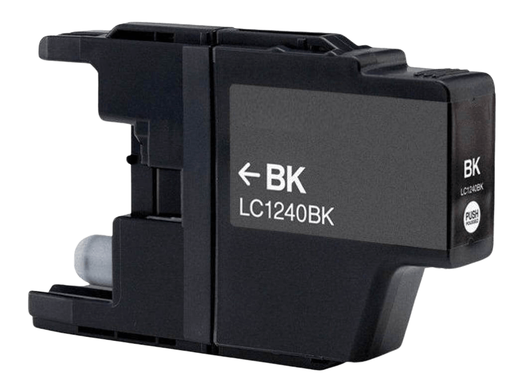 Brother LC1240BK XL svart kompatibel bläckpatron 26 ml. (LC-1240BK)