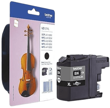 Brother LC127BK XL svart original bläckpatron 1200 sidor (LC-127BK)