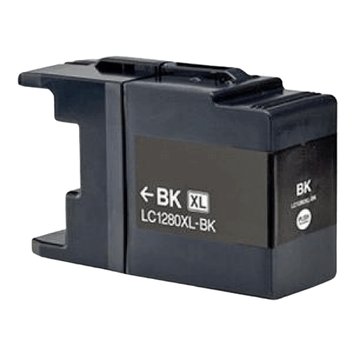 Brother LC1280BK XXL svart kompatibel bläckpatron 60 ml. (LC-1280BK)