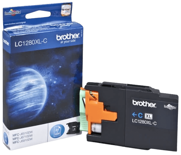 Brother LC1280C XXL cyan original bläckpatron 1200 sidor (LC-1280C)