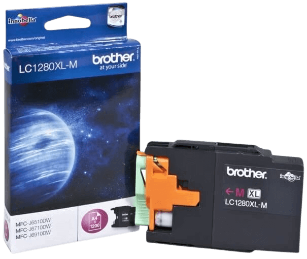 Brother LC1280M XXL magenta original bläckpatron 1200 sidor (LC-1280M)