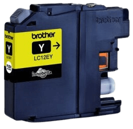 Brother LC12EY gul original bläckpatron 1200 sidor (LC-12EY)