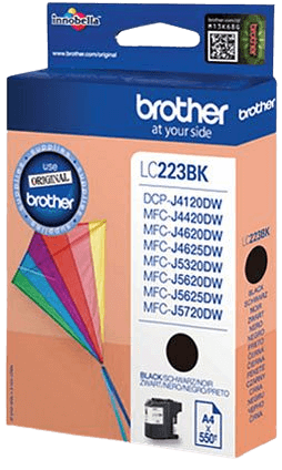 Brother LC223BK svart original bläckpatron 550 sidor (LC-223BK)