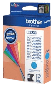 Brother LC223C cyan original bläckpatron 550 sidor (LC-223C)