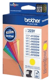 Brother LC223Y gul original bläckpatron 550 sidor (LC-223Y)