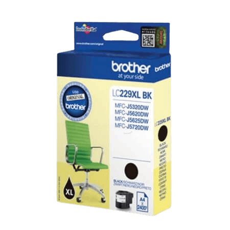 Brother LC229BK XL svart original bläckpatron 2400 sidor (LC-229BK)