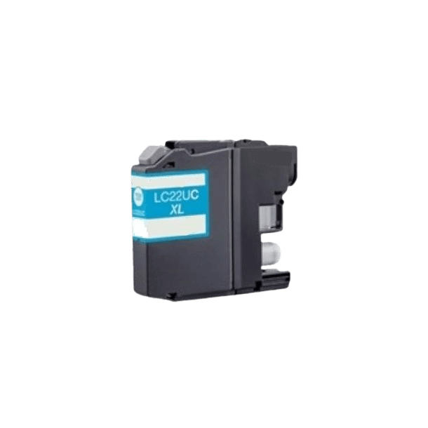 Brother LC22UC cyan kompatibel bläckpatron 13 ml. (LC-22UC)