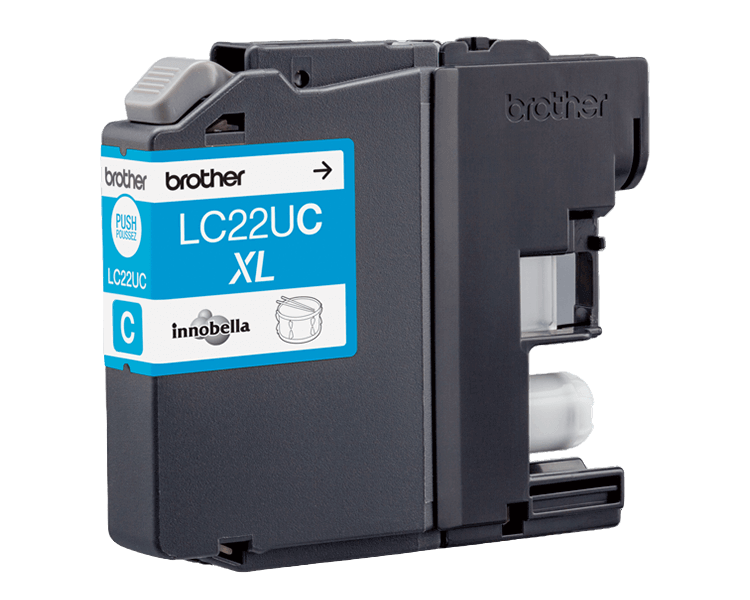 Brother LC22UC cyan original bläckpatron 1200 sidor (LC-22UC)