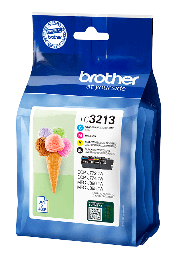 Brother LC3213VALDR CMYK original multipack 1600 sidor (LC-3213VALDR)