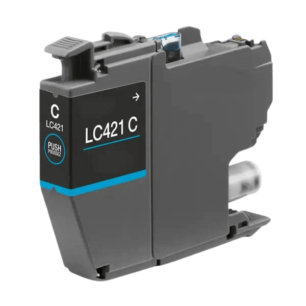 Brother LC421C cyan kompatibel bläckpatron 200 sidor