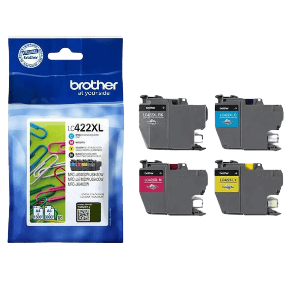 Brother LC422XLVALDR CMYK original multipack 7500 sidor