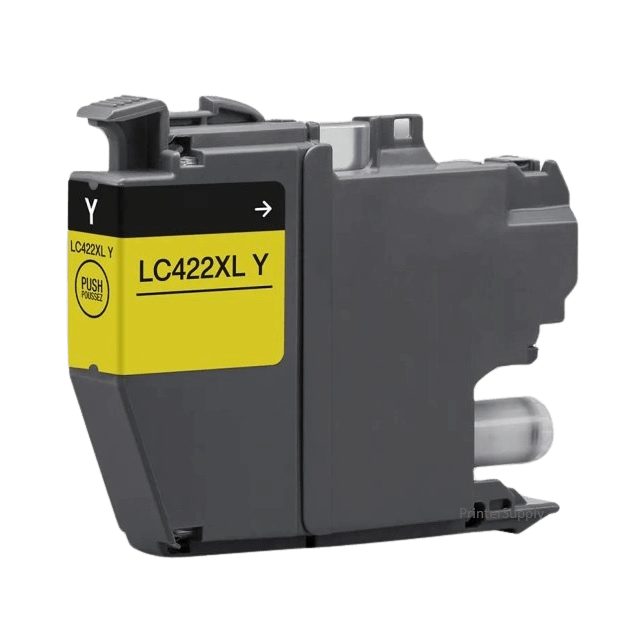 Brother LC422XLY gul kompatibel bläckpatron 1500 sidor