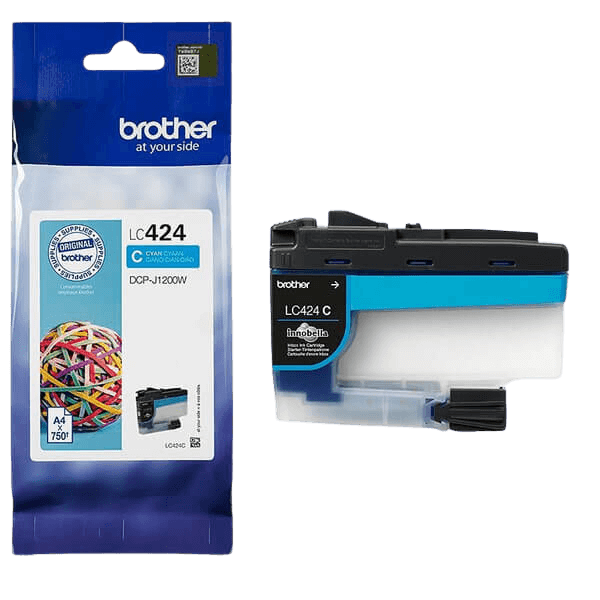 Brother LC424C cyan original bläckpatron 750 sidor