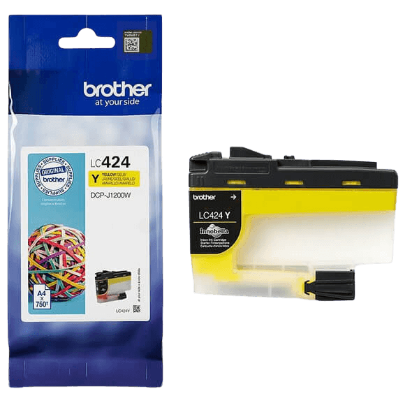 Brother LC424Y gul original bläckpatron 750 sidor