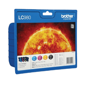 Brother LC980 CMYK original multipack 1140 sidor (LC980VALBPDR)