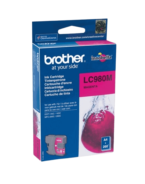 Brother LC980M magenta original bläckpatron 5 ml. (LC-980M)
