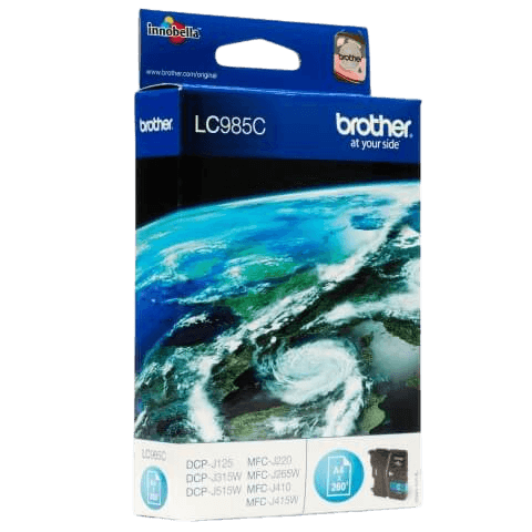 Brother LC985C cyan original bläckpatron 4 ml. (LC-985C)