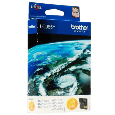 Brother LC985Y gul original bläckpatron 4 ml. (LC-985Y)