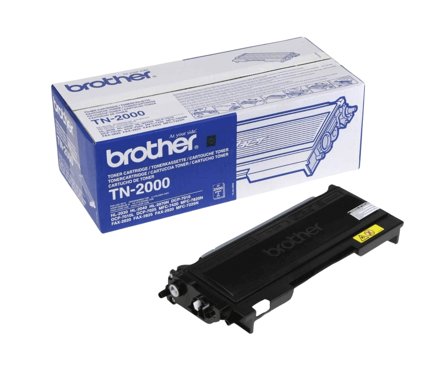 Brother TN2000 svart original toner 2500 sidor (TN-2000)