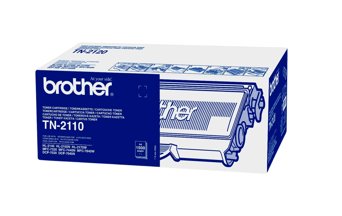 Brother TN2110 svart original toner 1500 sidor (TN-2110)