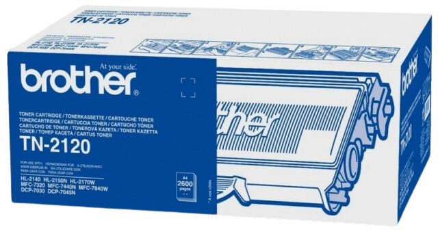 Brother TN2120 XL svart original toner 2600 sidor (TN-2120)