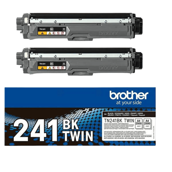 Brother TN241BK twin pack svart original toner 2 x 2500 sidor