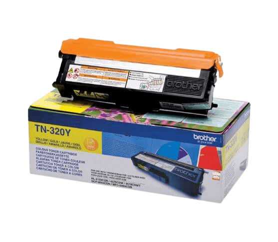 Brother TN320Y gul original toner 1500 sidor (TN-320Y)