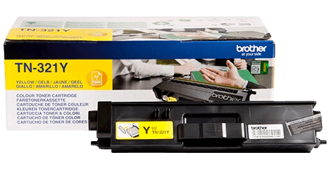 Brother TN321Y gul original toner 1500 sidor (TN-321Y)
