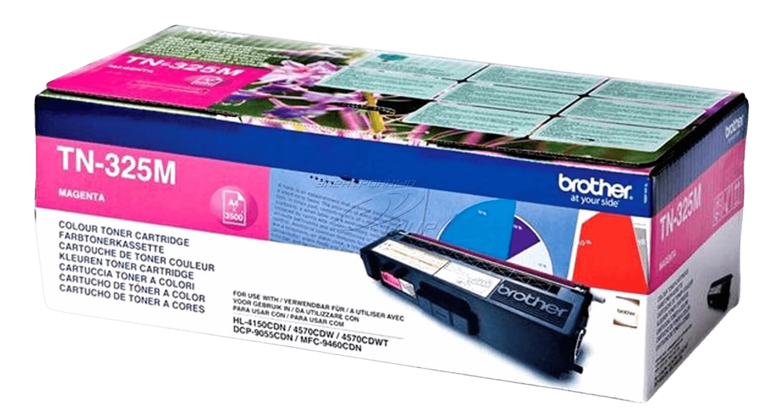 Brother TN325M XL magenta original toner 3500 sidor (TN-325M)