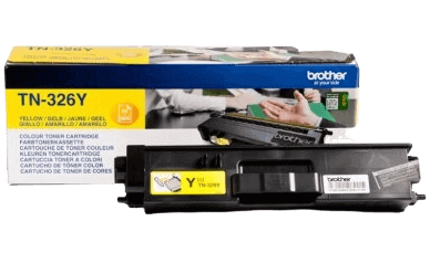 Brother TN326Y XL gul original toner 3500 sidor (TN-326Y)