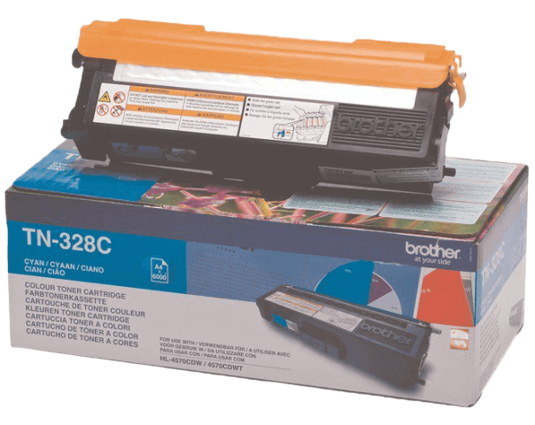 Brother TN328C XXL cyan original toner 6000 sidor (TN-328C)