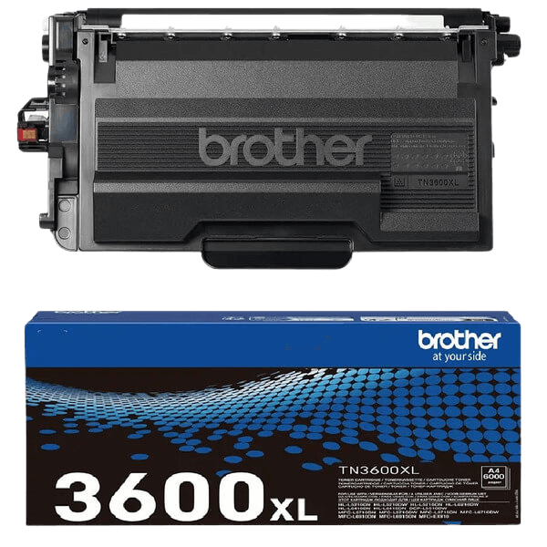 Brother TN3600XL svart original toner 6000 sidor