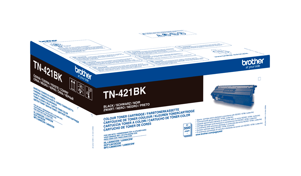 Brother TN421BK svart original toner 3000 sidor (TN-421BK)