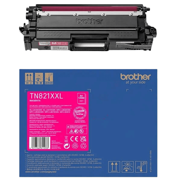 Brother TN821XXLM XXL magenta original toner 12000 sidor
