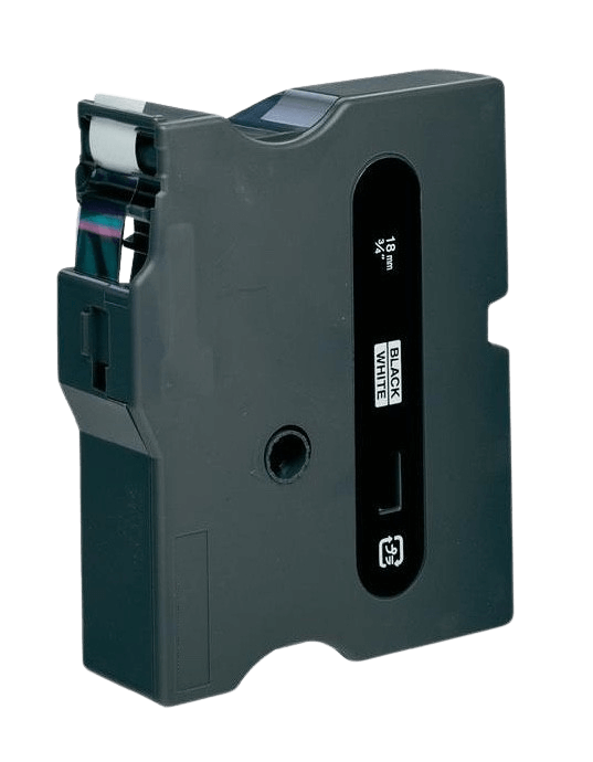 Brother TX241 18 mm x 15 m Svart text / Vit tejp kompatibel (TX-241)