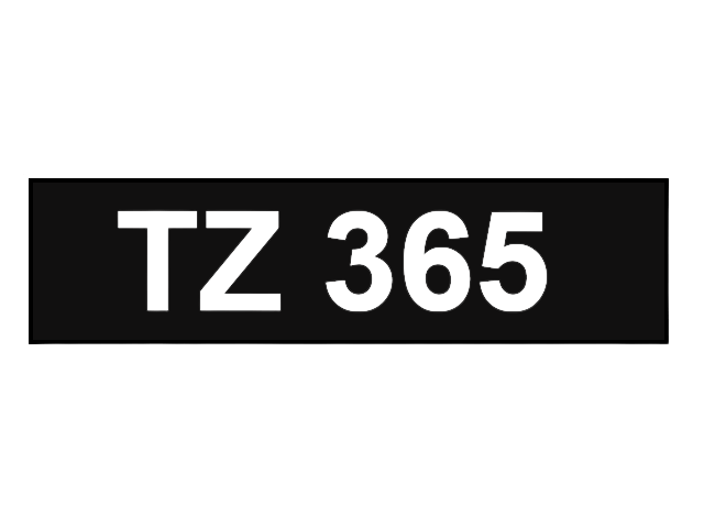 Brother TZe-365 36 mm x 8 m Vit text / Svart tejp kompatibel