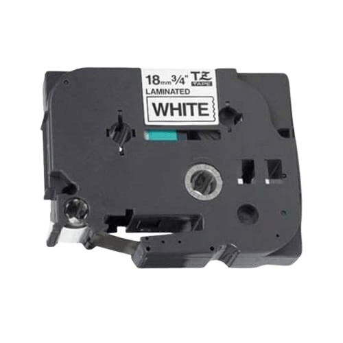 Brother TZe241 18 mm x 8 m Svart text / Vit tejp kompatibel (TZ241)