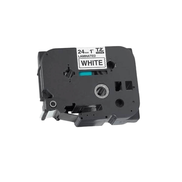 Brother TZe251 24 mm x 8 m Svart text / Vit tejp kompatibel (TZ251)