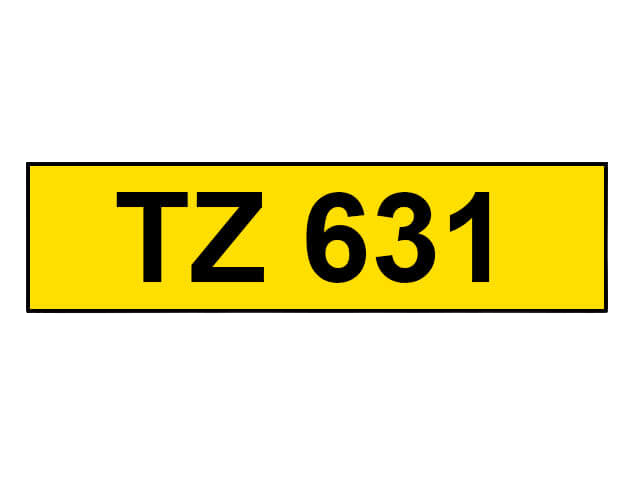 Brother TZe631 12 mm x 8 m Svart text / Gul tejp kompatibel