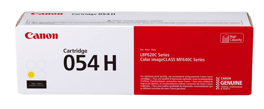 Canon 054H XL gul original toner 2300 sidor (3025C002)