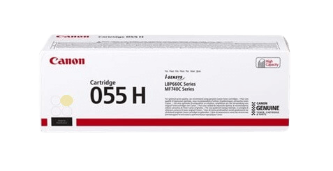Canon 055H XL gul original toner 5900 sidor (3017C002)