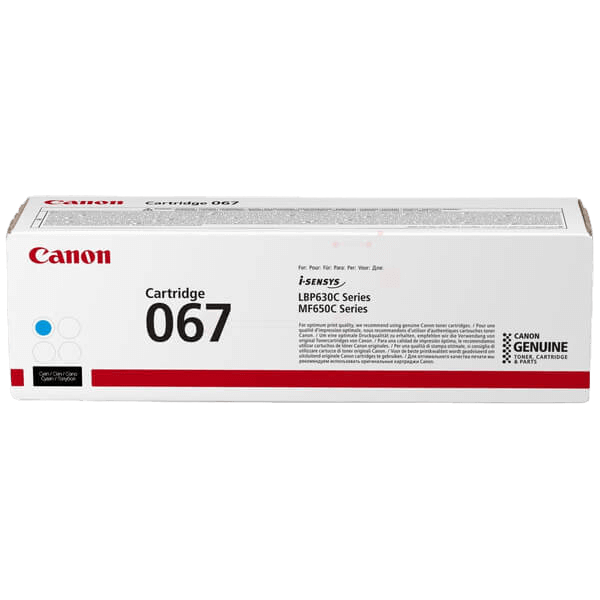 Canon 067 cyan original toner 1250 sidor (5101C002)