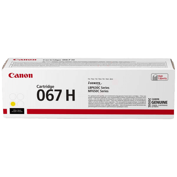 Canon 067H XL gul original toner 2350 sidor (5103C002)